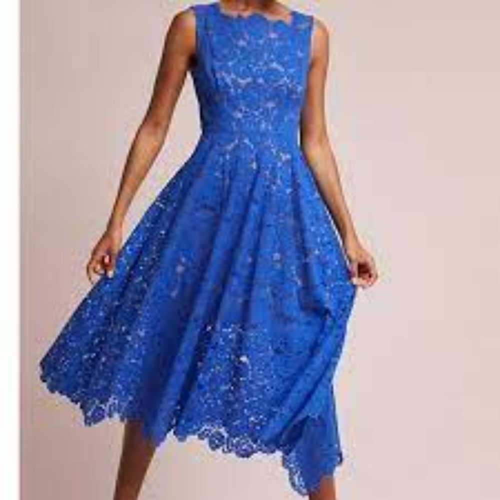 Tracy Reese lace dress/Cerulean sky
